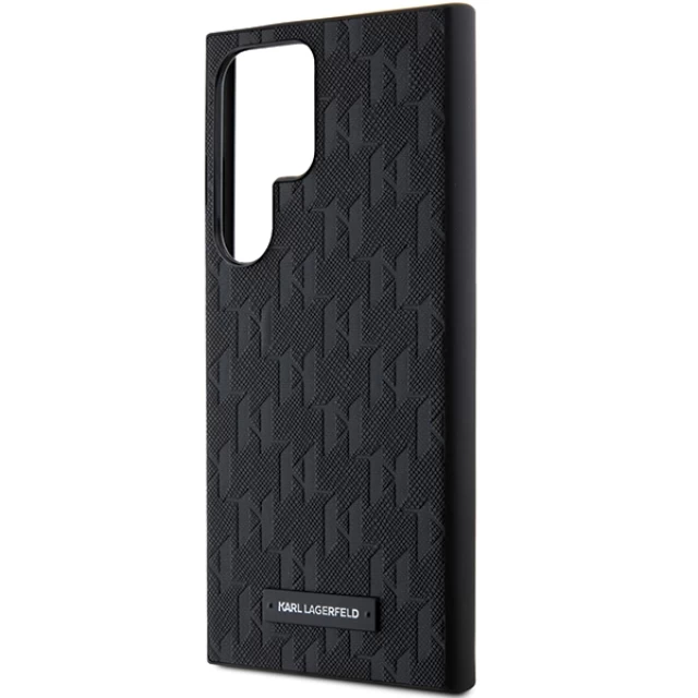 Чохол Karl Lagerfeld Saffiano Mono Metal Pin для Samsung Galaxy S24 Ultra (S928) Black (KLHCS24LSAKLHPK)