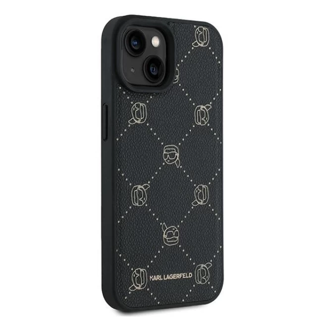 Чохол Karl Lagerfeld Karl Heads для iPhone 15 Plus Black with MagSafe (KLHMP15MPGKHPHK)