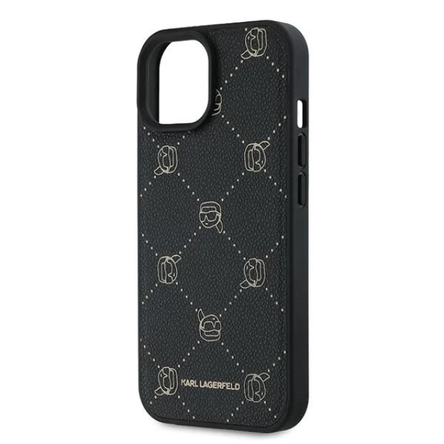 Чохол Karl Lagerfeld Karl Heads для iPhone 15 Plus Black with MagSafe (KLHMP15MPGKHPHK)