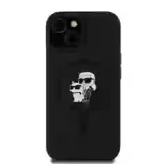 Чохол Karl Lagerfeld Silicone Karl & Choupette для iPhone 11 | XR Black with MagSafe (KLHMN61SCMKCRHK)