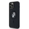 Чохол Karl Lagerfeld Silicone Karl & Choupette для iPhone 13 Pro | 13 Black with MagSafe (KLHMP13LSCMKCRHK)