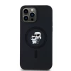 Чохол Karl Lagerfeld Silicone Karl & Choupette для iPhone 13 Pro | 13 Black with MagSafe (KLHMP13LSCMKCRHK)