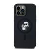 Чохол Karl Lagerfeld Silicone Karl & Choupette для iPhone 14 Pro Black with MagSafe (KLHMP14LSCMKCRHK)