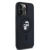 Чохол Karl Lagerfeld Silicone Karl & Choupette для iPhone 14 Pro Black with MagSafe (KLHMP14LSCMKCRHK)