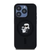 Чохол Karl Lagerfeld Silicone Karl & Choupette Ring для iPhone 15 Pro Black with MagSafe (KLHMP15LSCMKCRHK)