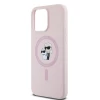 Чохол Karl Lagerfeld Silicone Karl & Choupette Ring для iPhone 15 Pro Pink with MagSafe (KLHMP15LSCMKCRHP)