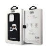 Чехол Karl Lagerfeld Silicone Karl & Choupette Head для iPhone 15 Pro Black with MagSafe (KLHMP15LSKCHPPLK)