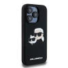 Чохол Karl Lagerfeld Silicone Karl & Choupette Head для iPhone 15 Pro Max Black with MagSafe (KLHMP15XSKCHPPLK)