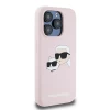 Чохол Karl Lagerfeld Silicone Karl & Choupette Head для iPhone 15 Pro Pink with MagSafe (KLHMP15LSKCHPPLP)