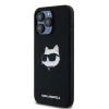 Чохол Karl Lagerfeld Silicone Choupette Head для iPhone 15 Pro Black with MagSafe (KLHMP15LSCHPPLK)