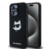 Чехол Karl Lagerfeld Silicone Choupette Head для iPhone 15 Pro Max Black with MagSafe (KLHMP15XSCHPPLK)