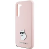 Чохол Karl Lagerfeld Silicone Choupette Metal Pin для Samsung Galaxy S24 (S921) Pink (KLHCS24SSMHCNPP)