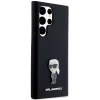 Чохол Karl Lagerfeld Silicone Ikonik Metal Pin для Samsung Galaxy S24 Ultra (S928) Black (KLHCS24LSMHKNPK)