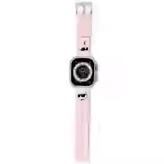 Ремінець Karl Lagerfeld 3D Silicone Iconic Karl and Choupette Head для Apple Watch 49 | 45 | 44 | 42 mm Pink (KLAWLSLKCNP)