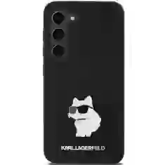 Чехол Karl Lagerfeld Silicone Choupette Metal Pin для Samsung Galaxy A35 5G (A356) Black (KLHCSA35SMHCNPK)