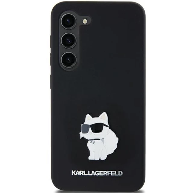 Чохол Karl Lagerfeld Silicone Choupette Metal Pin для Samsung Galaxy A55 5G (A556) Black (KLHCSA55SMHCNPK)