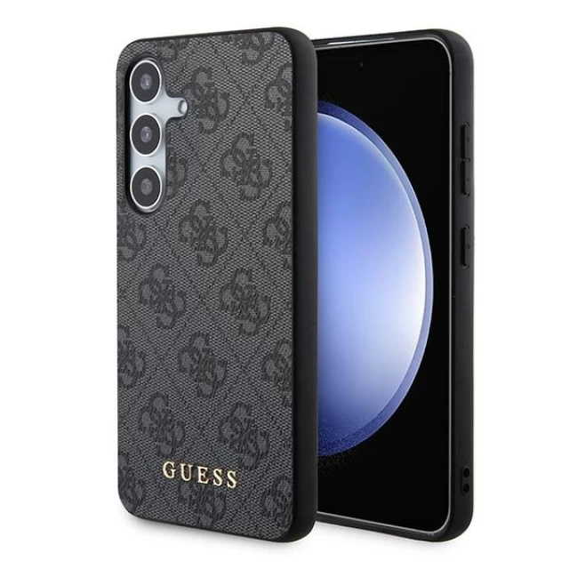 Чохол Guess 4G Metal Gold Logo для Samsung Galaxy A35 5G (A356) Black (GUOHCSA35G4GFGR)