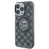 Чохол Karl Lagerfeld IML Monogram Karl & Choupette Head для iPhone 15 Pro Black with MagSafe (KLHMP15LHMCKMHK)