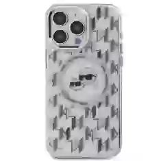 Чохол Karl Lagerfeld IML Monogram Karl & Choupette Head для iPhone 15 Transparent with MagSafe (KLHMP15SHMCKMHT)