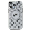 Чехол Karl Lagerfeld IML Monogram Karl & Choupette Head для iPhone 15 Pro Transparent with MagSafe (KLHMP15LHMCKMHT)