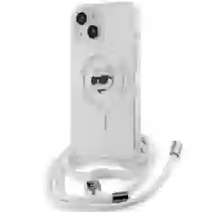 Чохол Karl Lagerfeld IML Choupette Head & Cord для iPhone 15 | 14 | 13 Transparent with MagSafe (KLHMP15SHCCHNT)