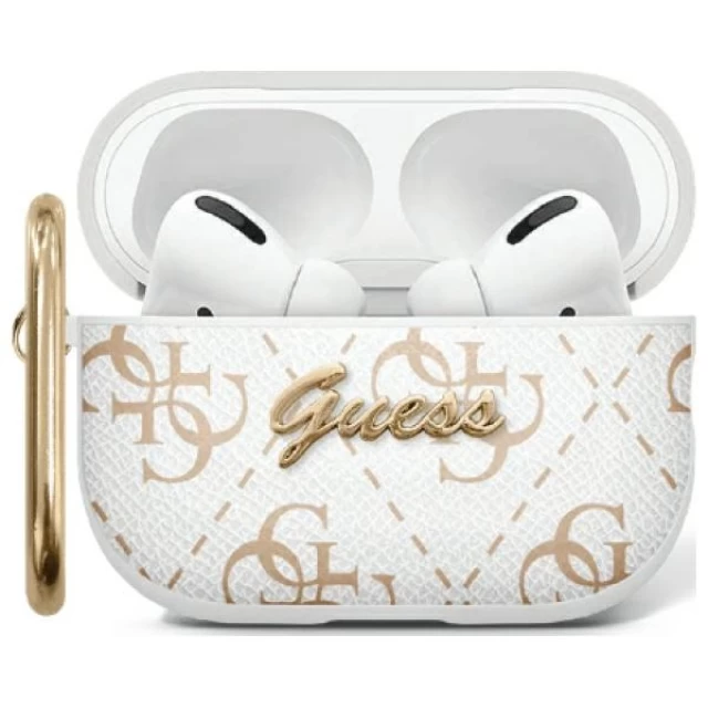 Чохол для навушників Guess 4G Hook для AirPods 3 White (GUA3PG4GPH)