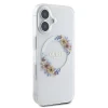 Чохол Guess IML Flowers Wreath для iPhone 16 Plus Transparent with MagSafe (GUHMP16MHFWFCT)