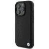 Чехол BMW Leather Hot Stamp для iPhone 16 Pro Max Black with MagSafe (BMHMP16XSLLBK)