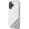 Чехол BMW Carbon Tricolor Line для iPhone 16 Grey with MagSafe (BMHMP16S23PUDTS)