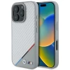 Чехол BMW Carbon Tricolor Line для iPhone 16 Pro Grey with MagSafe (BMHMP16L23PUDTS)