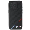 Чехол BMW Carbon Tricolor Line для iPhone 16 Pro Black with MagSafe (BMHMP16L23PUDTK)