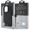 Чехол Mercedes Textured and Plain Leather для iPhone 16 Pro Max Black with MagSafe (MEHMP16X23RBARK)