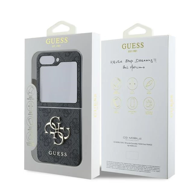 Чохол Guess 4G Big Metal Logo для Samsung Galaxy Flip6 (F741) Black (GUHCZF64GMGGR)