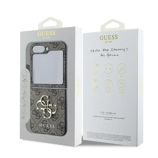 Чохол Guess 4G Big Metal Logo для Samsung Galaxy Flip6 (F741) Brown (GUHCZF64GMGBR)