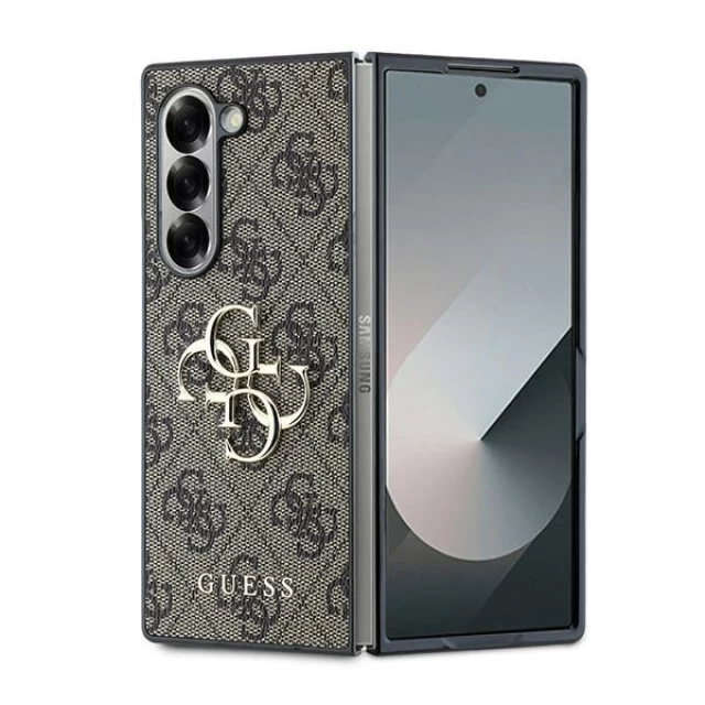 Чехол Guess 4G Big Metal Logo для Samsung Galaxy Fold6 (F956) Brown (GUHCZFD64GMGBR)