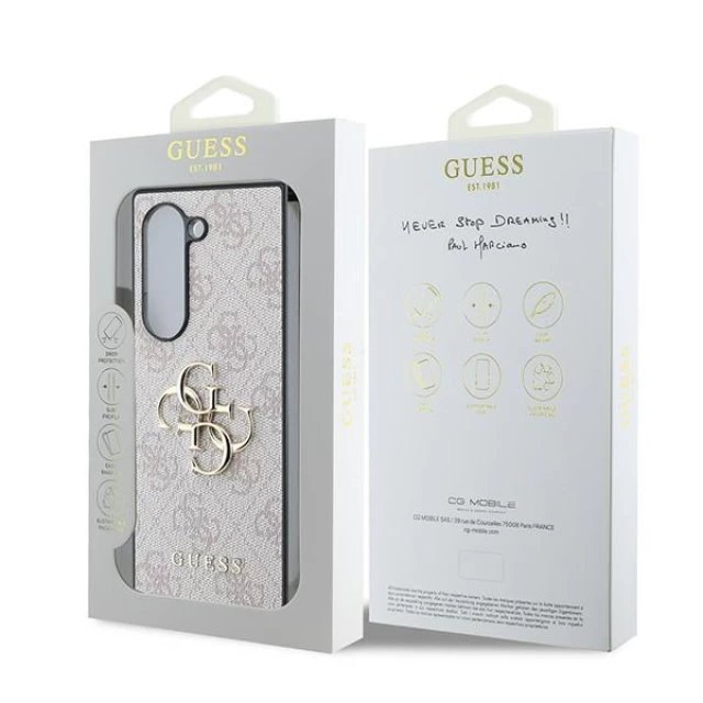 Чехол Guess 4G Big Metal Logo для Samsung Galaxy Fold6 (F956) Pink (GUHCZFD64GMGPI)