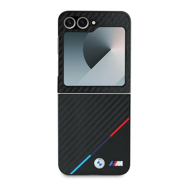 Чохол BMW Carbon Tricolor Line для Samsung Galaxy Flip6 (F741) Black (BMHCZF623PUDTK)