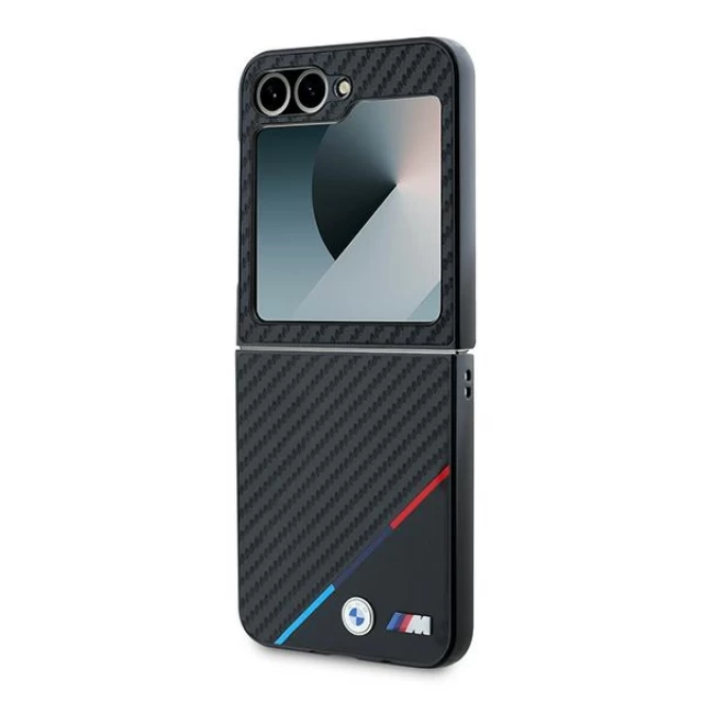 Чохол BMW Carbon Tricolor Line для Samsung Galaxy Flip6 (F741) Black (BMHCZF623PUDTK)