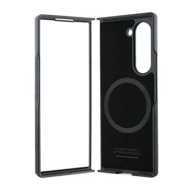 Чохол BMW Leather Carbon для Samsung Galaxy Fold6 (F956) Black with MagSafe (BMHMZFD622NBCK)