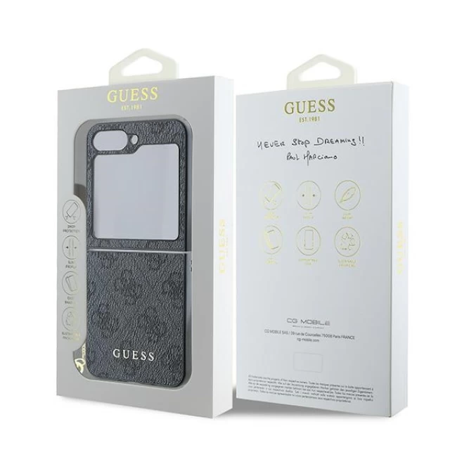 Чохол Guess 4G Charms Collection для Samsung Galaxy Flip6 (F741) Black (GUHCZF6GF4GGR)