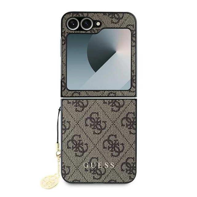 Чохол Guess 4G Charms Collection для Samsung Galaxy Flip6 (F741) Brown (GUHCZF6GF4GBR)