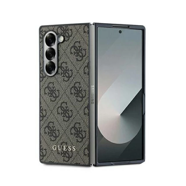 Чохол Guess 4G Metal Gold Logo для Samsung Galaxy Fold6 (F956) Brown (GUHCZFD6GF4GBR)