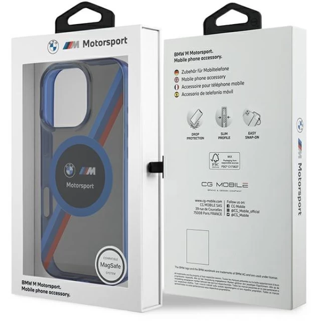 Чехол BMW Motosport IML Circle для iPhone 16 Pro Black with MagSafe (BMHMP16L23HTPUK)