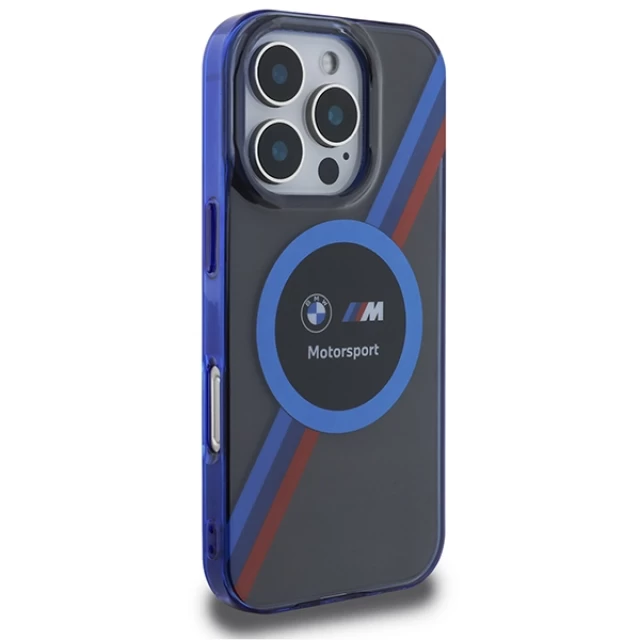 Чехол BMW Motosport IML Circle для iPhone 16 Pro Max Black with MagSafe (BMHMP16X23HTPUK)