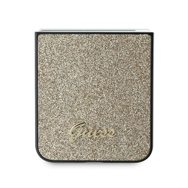 Чохол Guess Glitter Script для Samsung Galaxy Flip6 (F741) Gold (GUHCZF6HGGSHD)