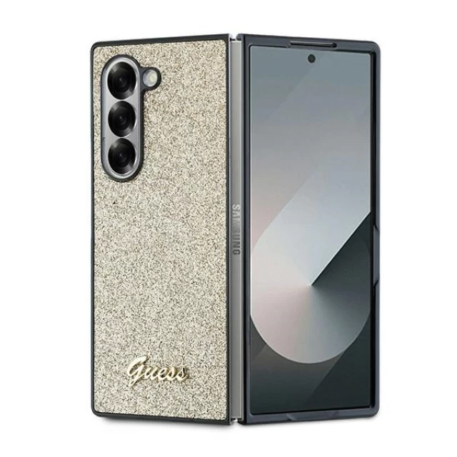 Чохол Guess Glitter Script для Samsung Galaxy Fold6 (F956) Gold (GUHCZFD6HGGSHD)