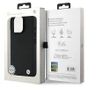 Чехол BMW Signature Leather Diamond Metal Logo для iPhone 16 Pro Max Black with MagSafe (BMHMP16X23RDDK)