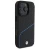 Чехол BMW Signature Leather Textured & Line для iPhone 16 Pro Black with MagSafe (BMHMP16L23RDCLK)