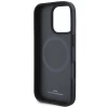 Чехол BMW Signature Leather Textured & Line для iPhone 16 Pro Black with MagSafe (BMHMP16L23RDCLK)