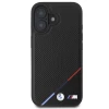 Чехол BMW M Perforated Tricolor Line для iPhone 16 Black with MagSafe (BMHMP16S23PUPDK)